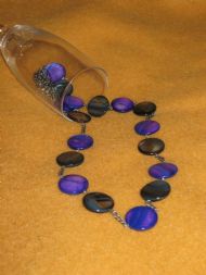 Twilight Black and Purple Necklace